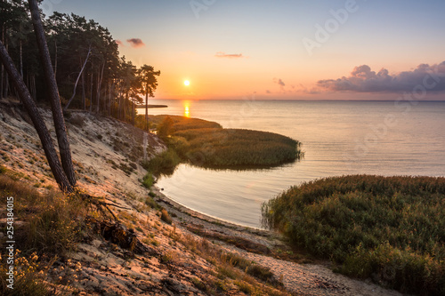 Cliff on the Vistula spit near Krynica Morska, Pomorskie, Poland