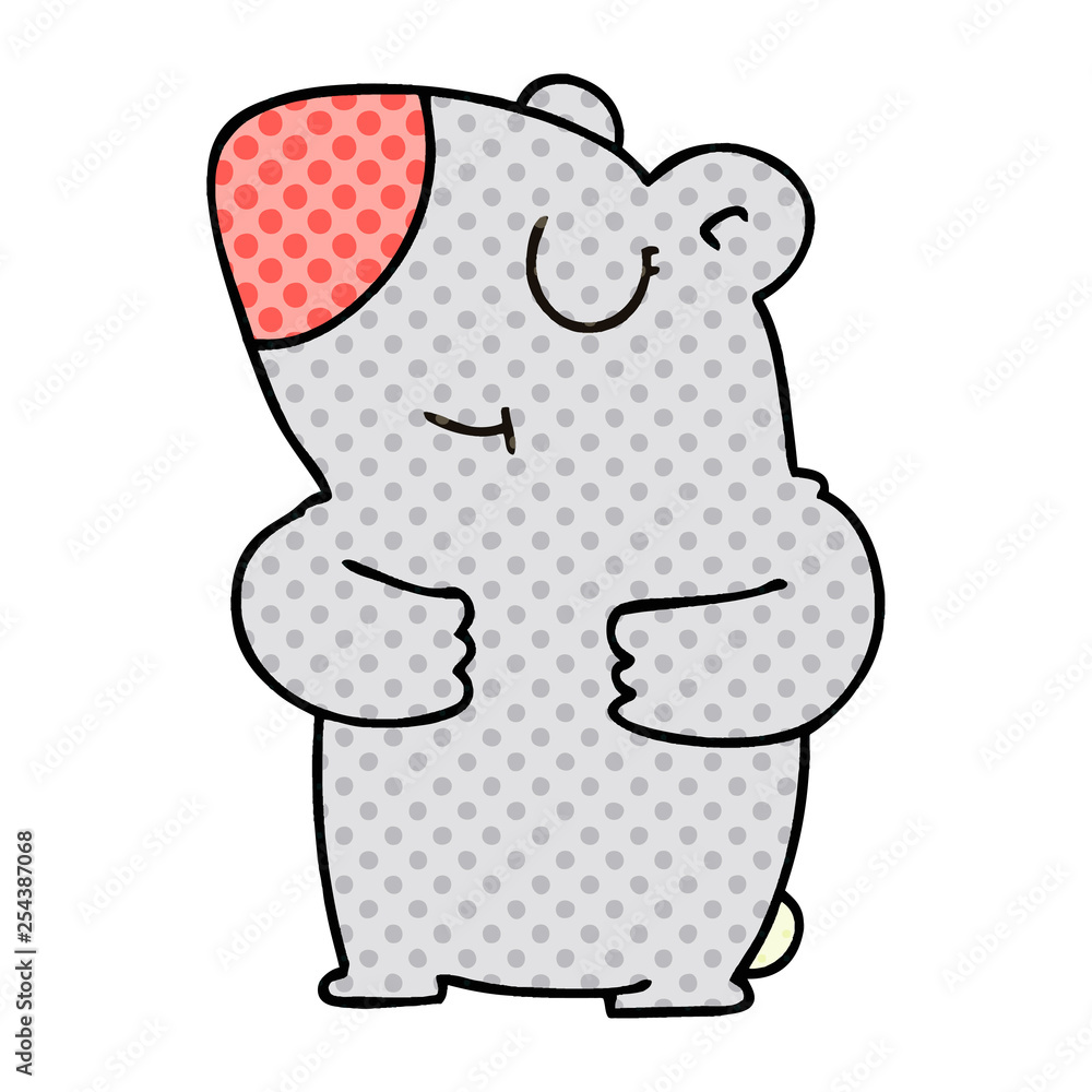 quirky comic book style cartoon bear quirky comic book style cartoon bear