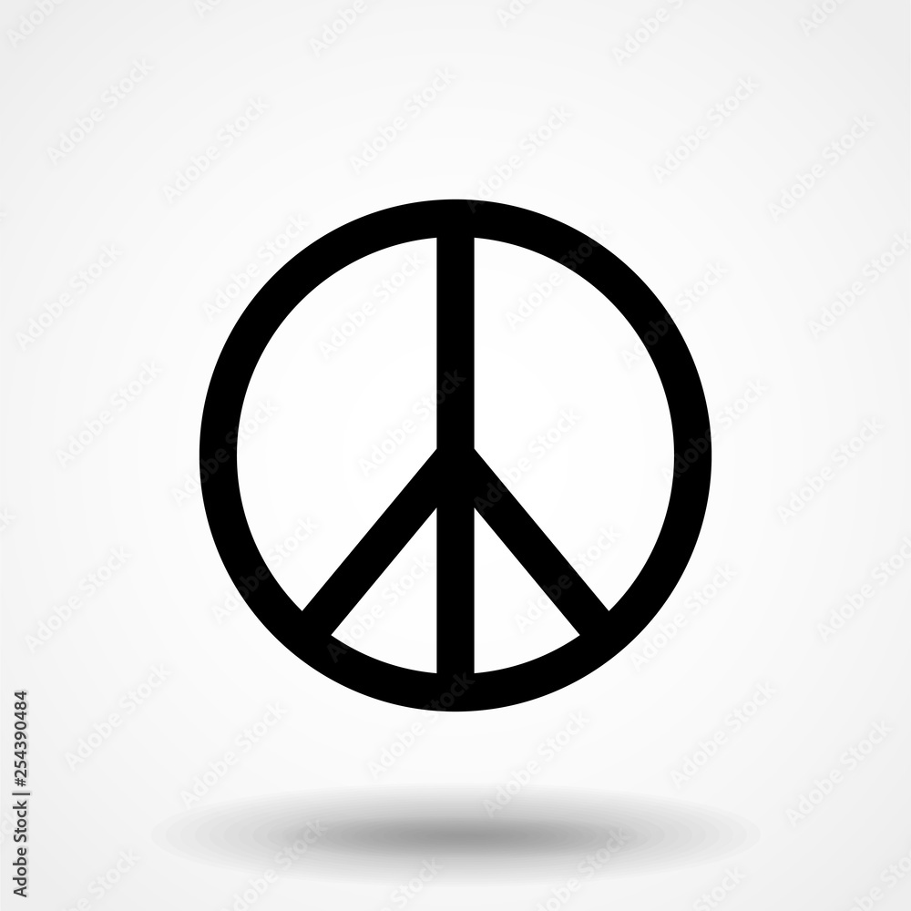 Peace symbol on the White Blackground Vector illustration Peace symbol on the White Blackground Vector illustration
