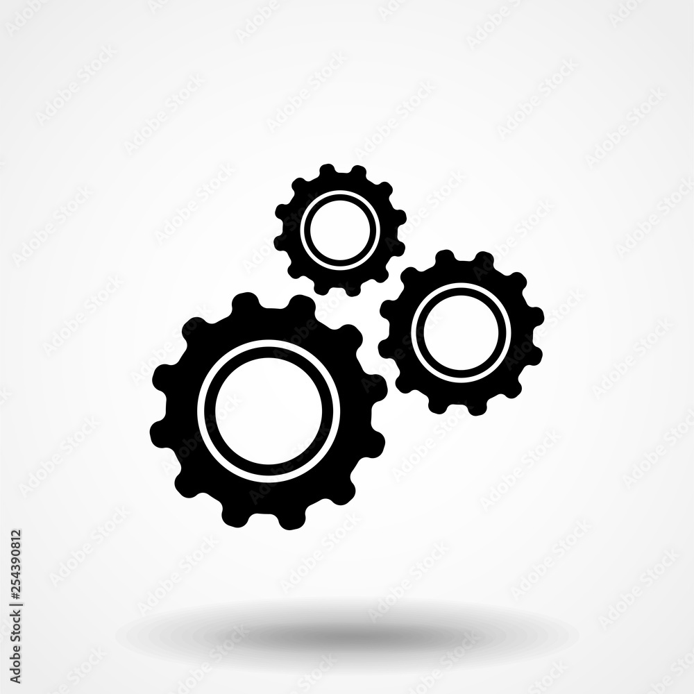 gear icon vector, flat design best vector icon gear icon vector, flat design best vector icon