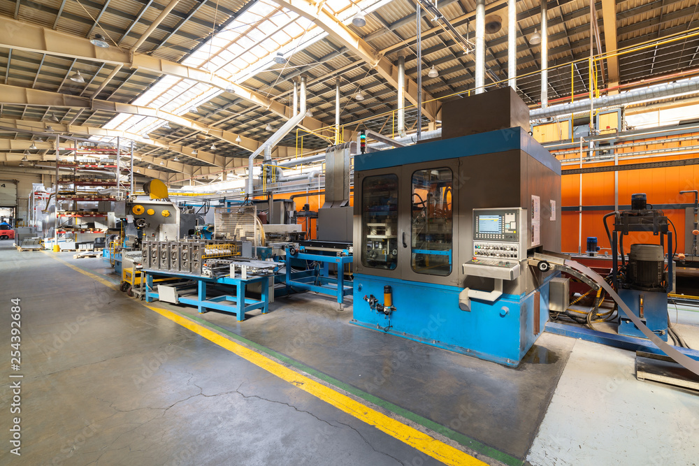 The interior of the metalworking shop. The interior of the metalworking shop.