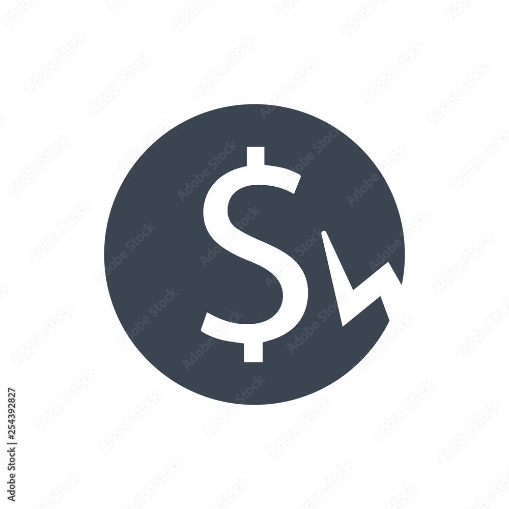 Obraz premium Financial crisis icon