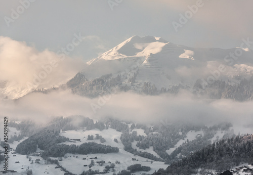 Swiss Alps near Davos, Switzerland