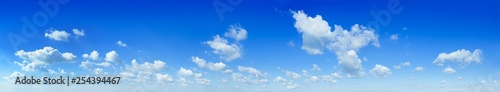 Cloudscape - Blue sky and white clouds
