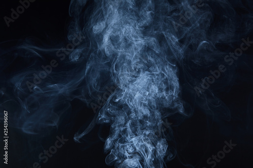 smoke on black background