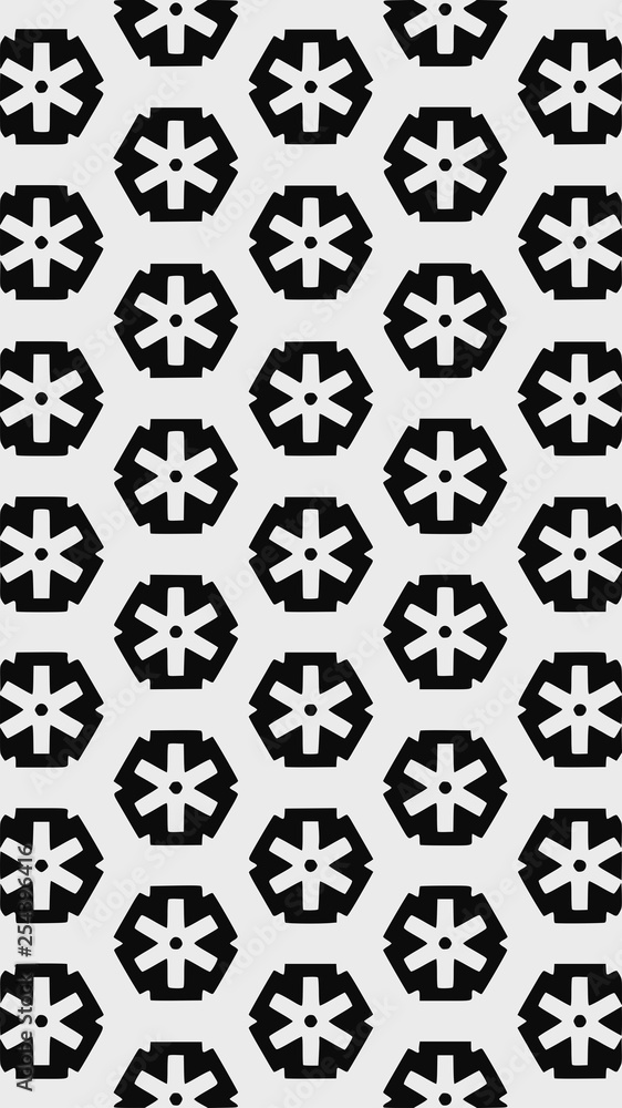 Ornate geometric pattern and two-tone abstract background Ornate geometric pattern and two-tone abstract background