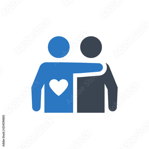 Mutual friendship icon