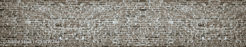 Grunge black and white brick wall background