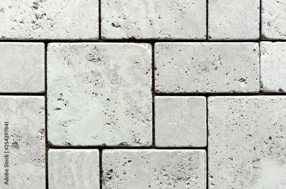 Naklejka premium cold white marble from squares