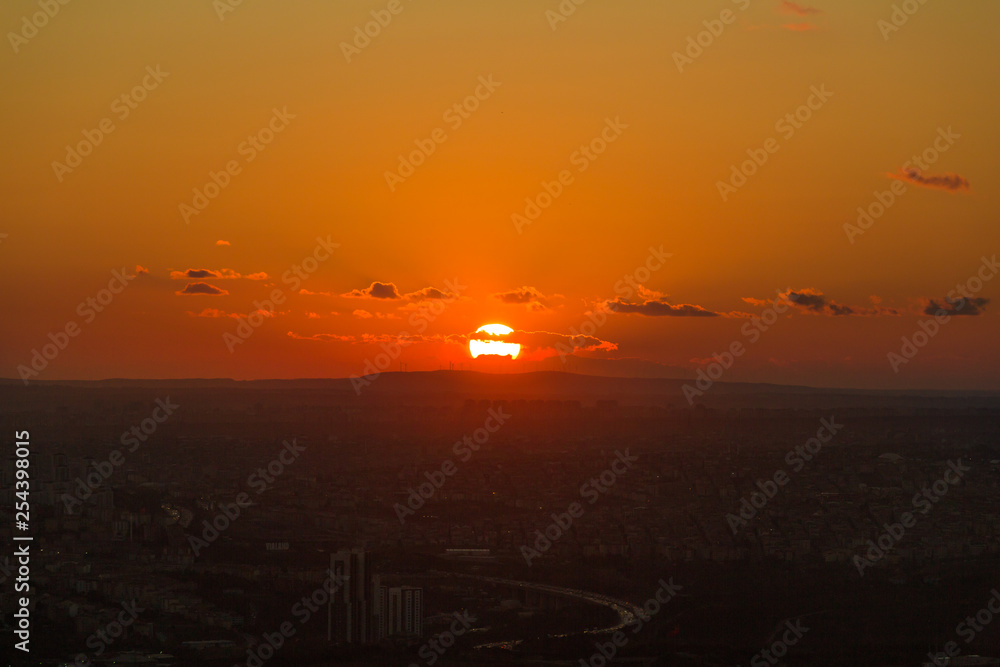 Urban sunset Urban sunset