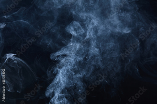 smoke on black background