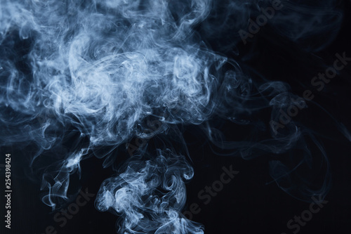 smoke on black background