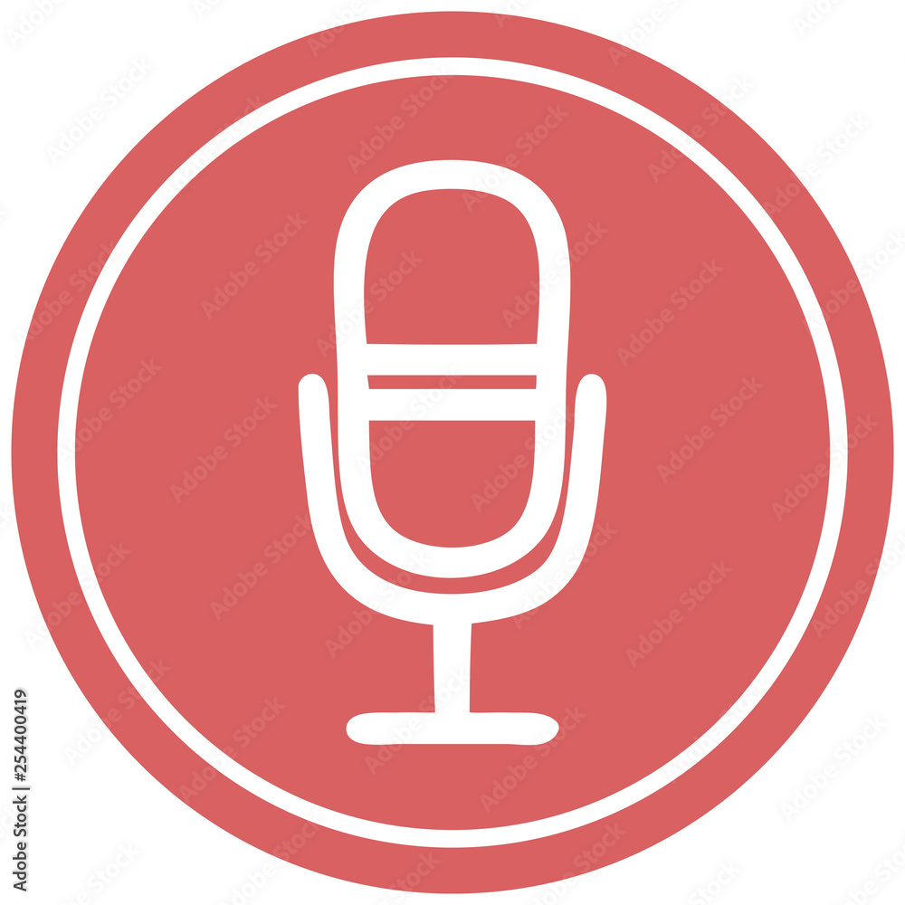 microphone recording circular icon microphone recording circular icon