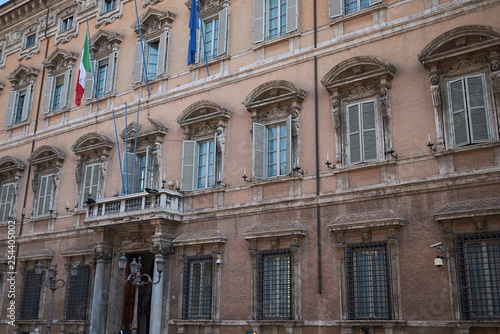 Roma, Italy - February 09, 2019 : View of Palazzo Madama