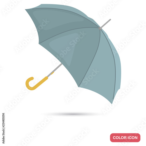 Umbrella color flat icon for web and mobile design