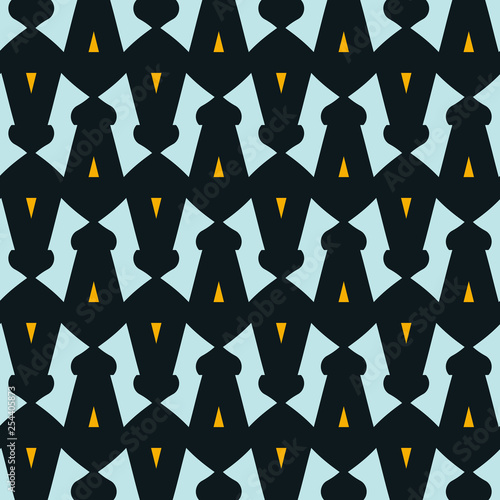 Seamless pattern with alternate geometric elements.