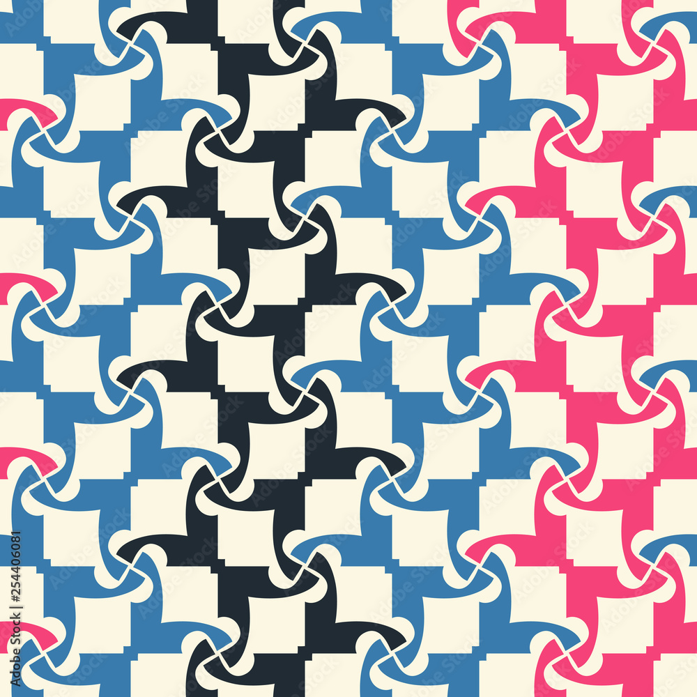 Seamless pattern with geometric ornament. Seamless pattern with geometric ornament.