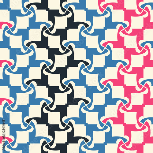 Seamless pattern with geometric ornament.