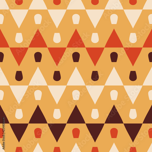 Seamless pattern with geometric ornament.