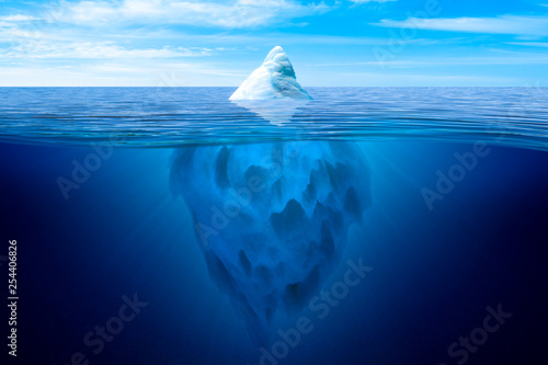 Valokuvatapetti Tip of the iceberg