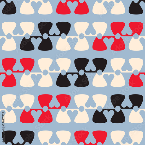 Seamless pattern with alternate geometric shapes.