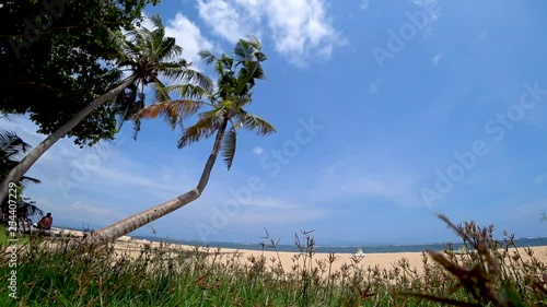 beautiful view of the tropical beach, beautiful sea asia photo