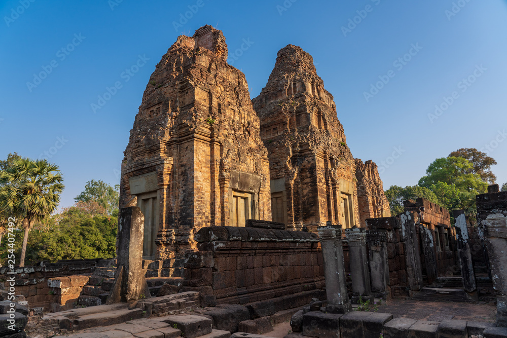 Sanctuaries and long halls of Pre Rup temple, Cambodia