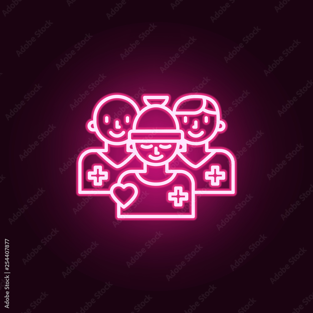 cancer treatment icon. Elements of Cancer day in neon style icons. Simple icon for websites, web design, mobile app, info graphics cancer treatment icon. Elements of Cancer day in neon style icons. Simple icon for websites, web design, mobile app, info graphics