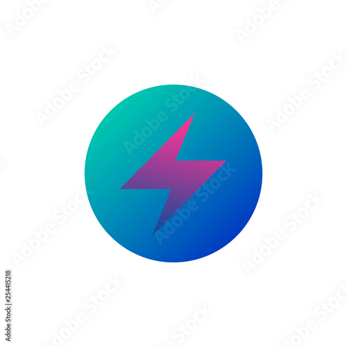 Free Download lightning icon vector logo template - GFXLoad