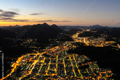 Por do Sol visto da Pedra do Imperador - Nova Friburgo RJ