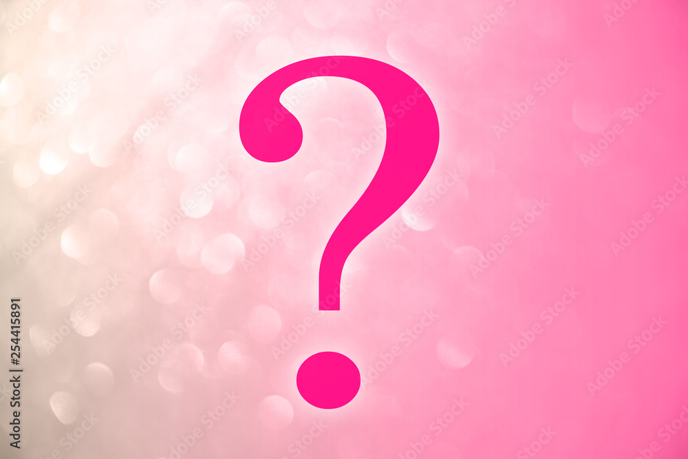 pink rose abstract background stocking with a question mark with cells, bokeh, circles, radiance, shimmering gradient for design, cards