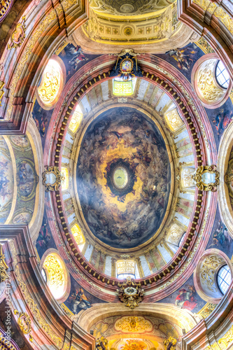 Interior of St. Peter church (Peterskirche) in Vienna, Austria
