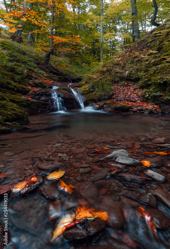 autumn waterfall 