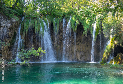 Galovacki Buk waterfall, one of the largest waterfalls in Plitvice Lakes National Park, Croatia © vadiml