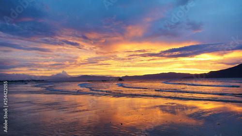 sunset over the sea © Cristiano