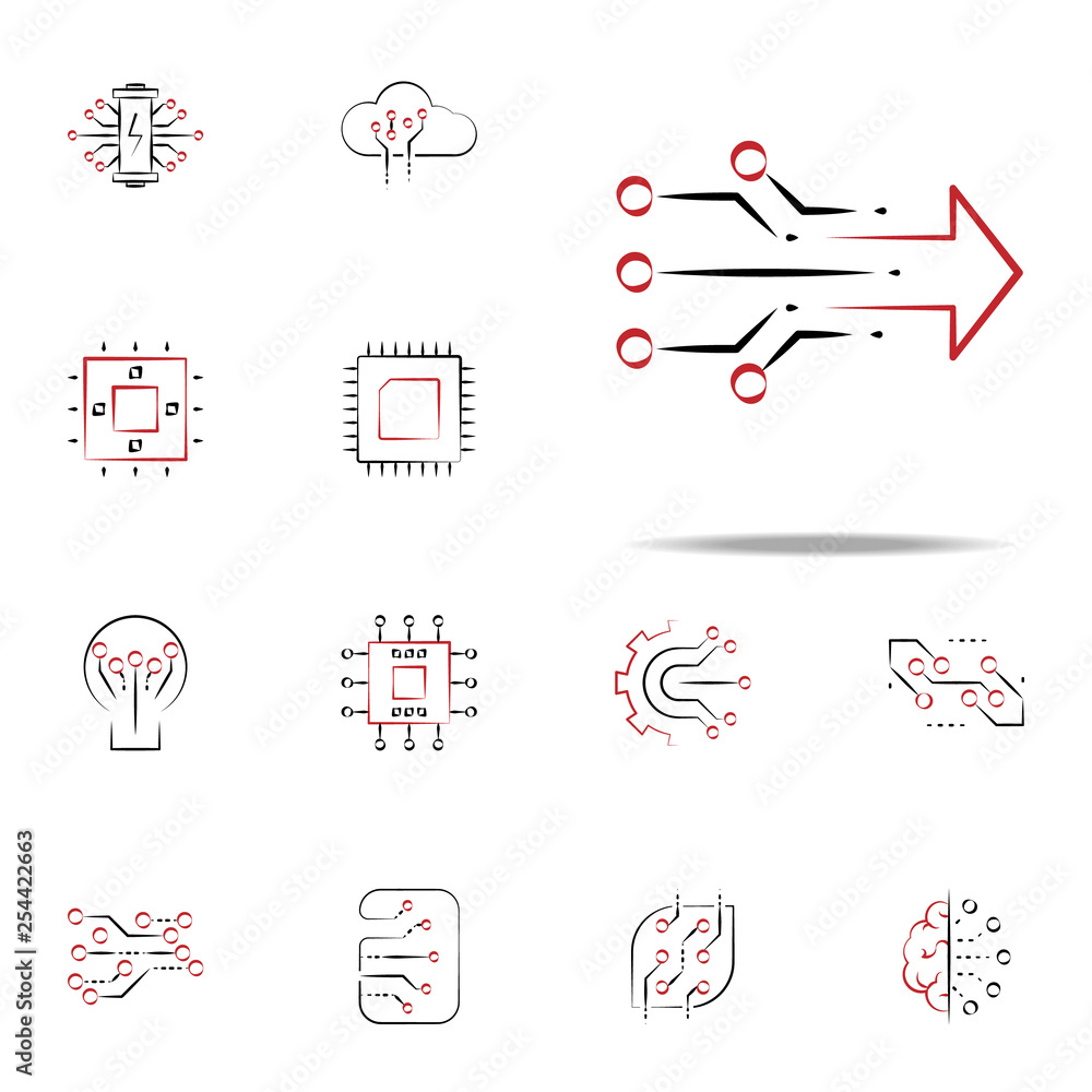 technology solution icon. Electronics icons universal set for web and mobile