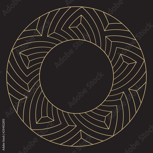 Geometrical linear decorative frame.