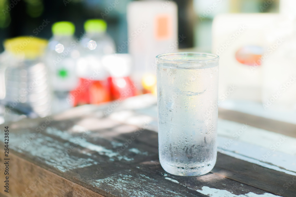 Water drink in glass. Water drink in glass.