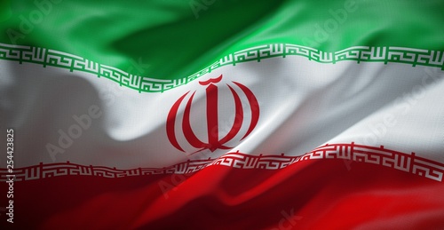 Iranian flag. Iran.