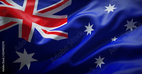 Australian flag. Australia. © Negro Elkha