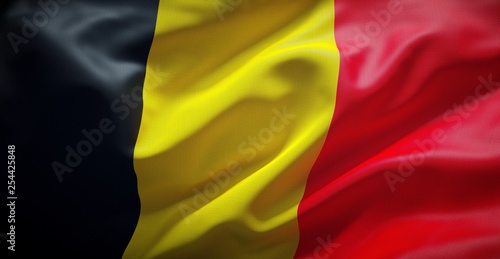 Obraz na płótnie Belgian flag. 