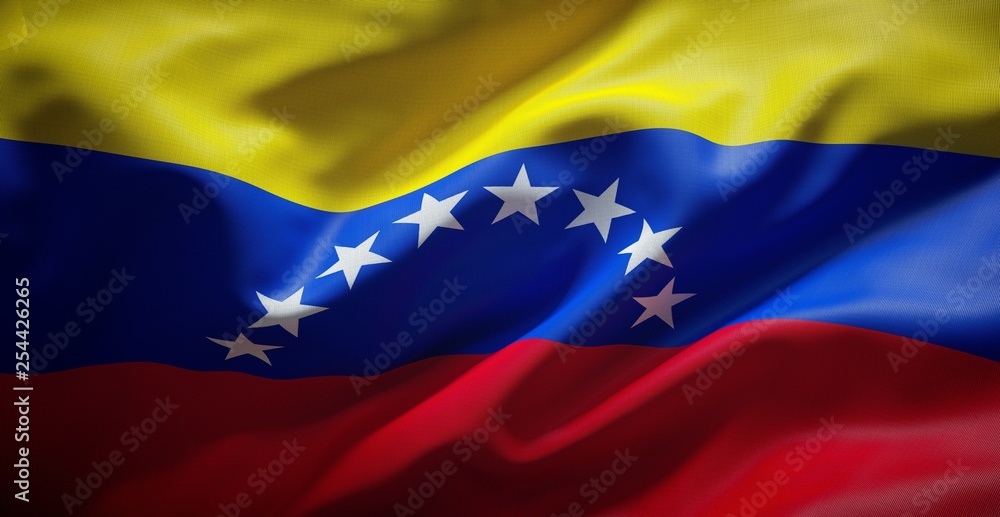 Obraz premium Bandera Venezolana. (Venezuela)