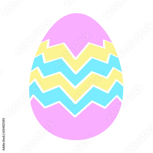 Color Easter egg vector icons flat style