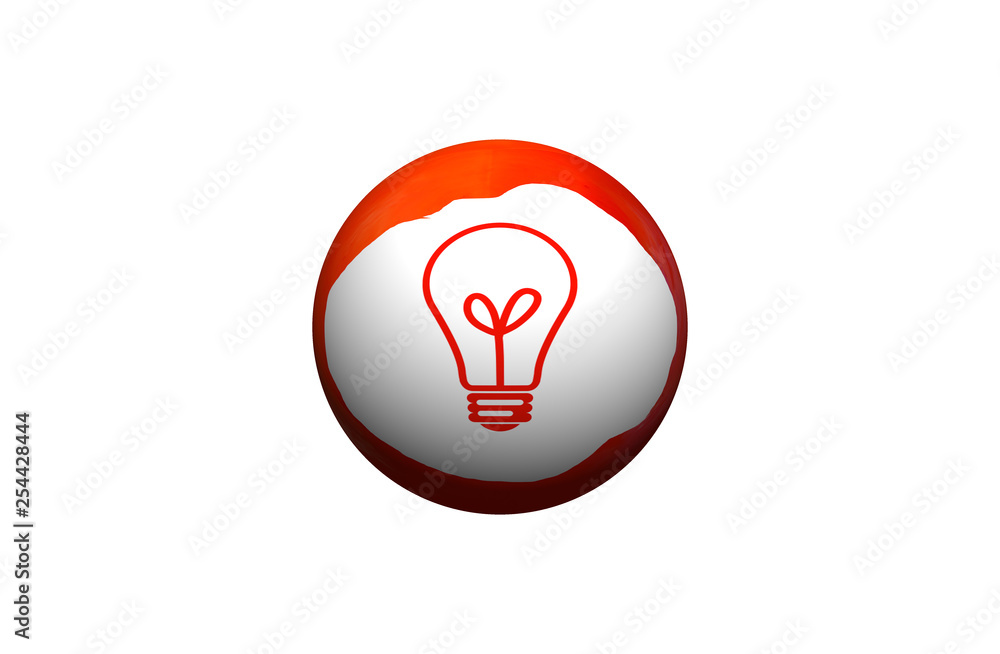 light bulb icon on white background light bulb icon on white background
