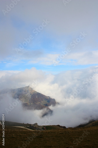 Clouds over Mount Baldo, Italy