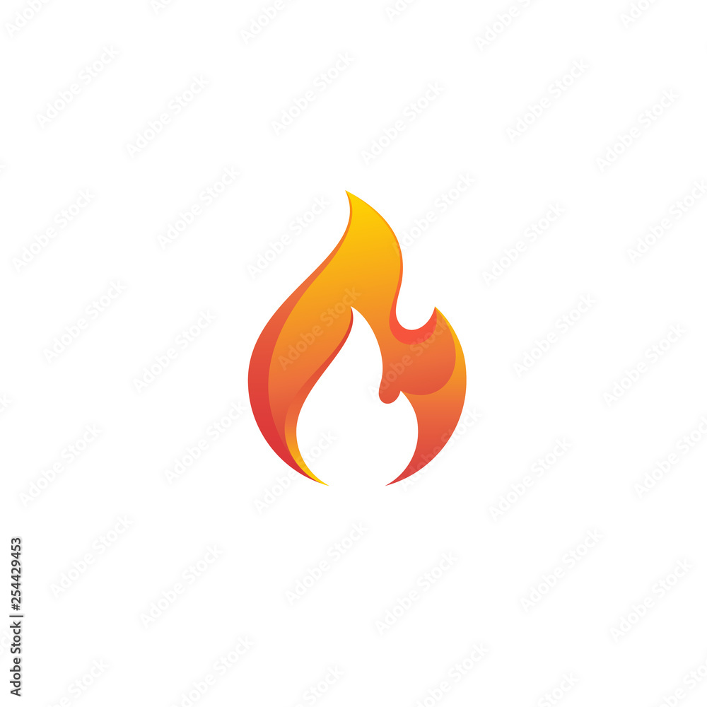 Fire flame vector icon. Fire flame vector icon.