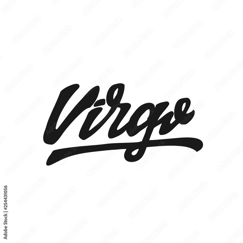 virgo zodiac hand lettering virgo zodiac hand lettering