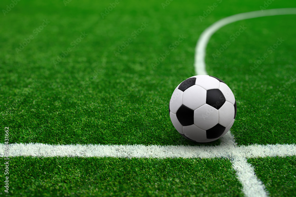 Soccer ball on the field Soccer ball on the field