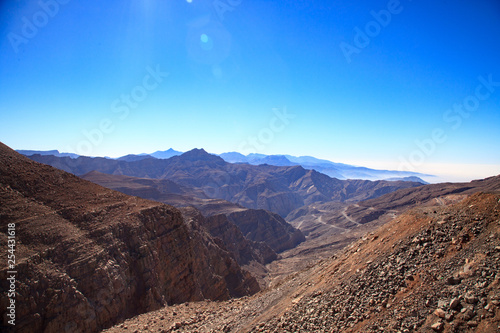 landscape of the mountains (Jebel Jais)