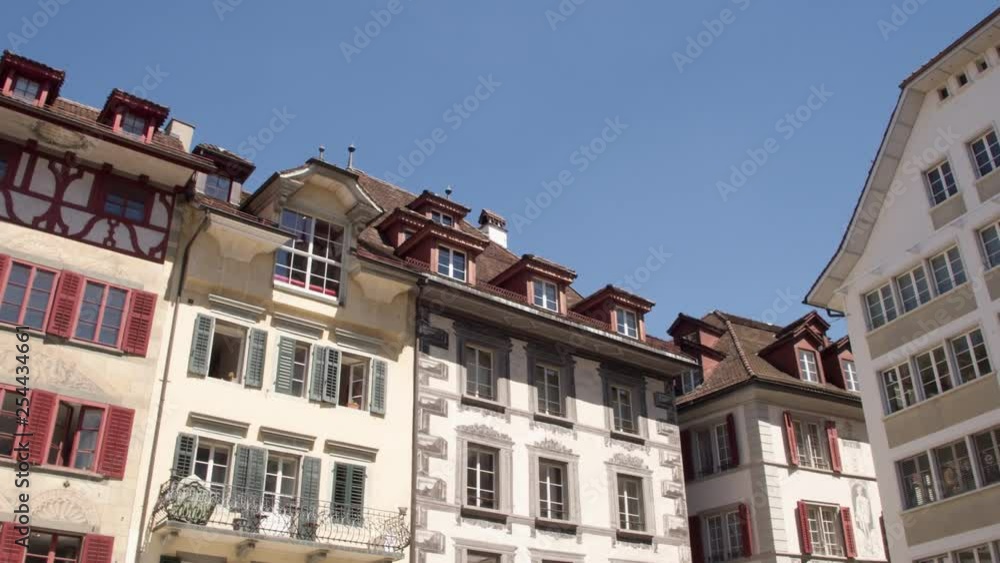 Attractive buildings in the historic centre of the Swiss town of Lucerne. Attractive buildings in the historic centre of the Swiss town of Lucerne.